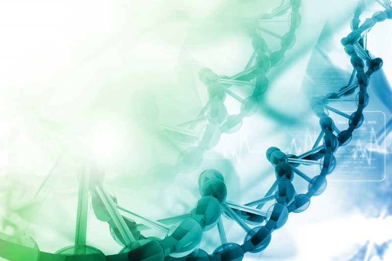 Digital illustration of dna